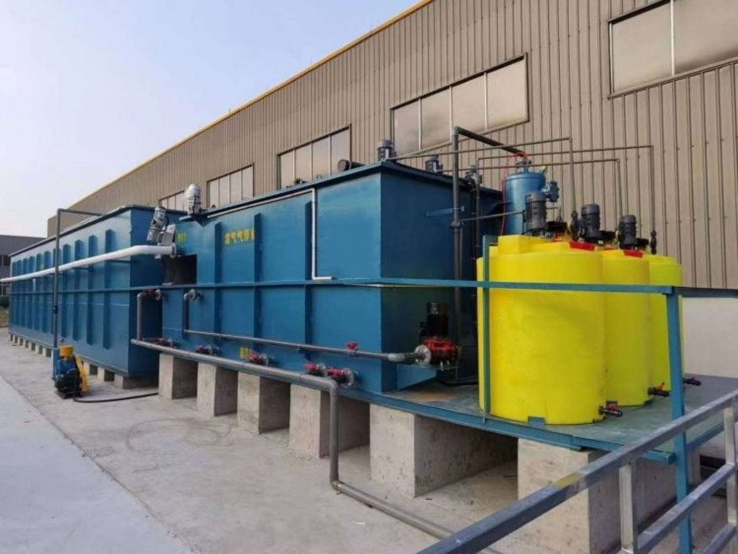 煮肉解冻肉废水处理设备_进行_调节_生化